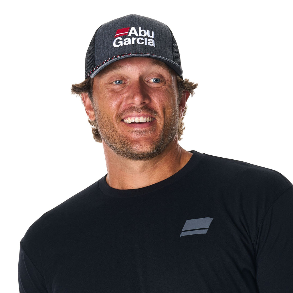 Abu Garcia Stacked Logo Heather Rope Trucker