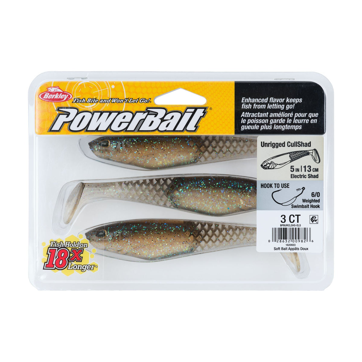 Berkley PowerBait® Unrigged CullShad